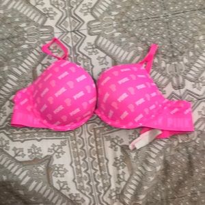 Pink bra